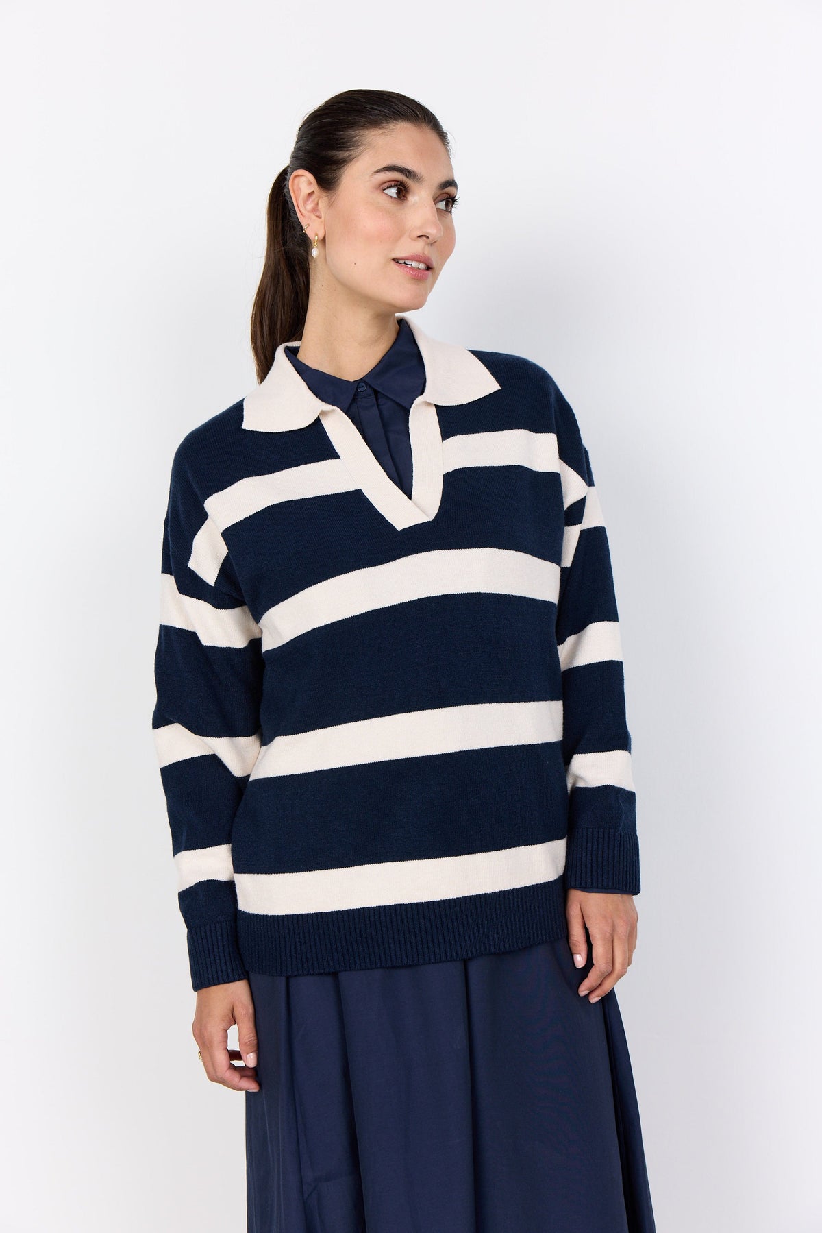 Soyaconcept Collared Knit
