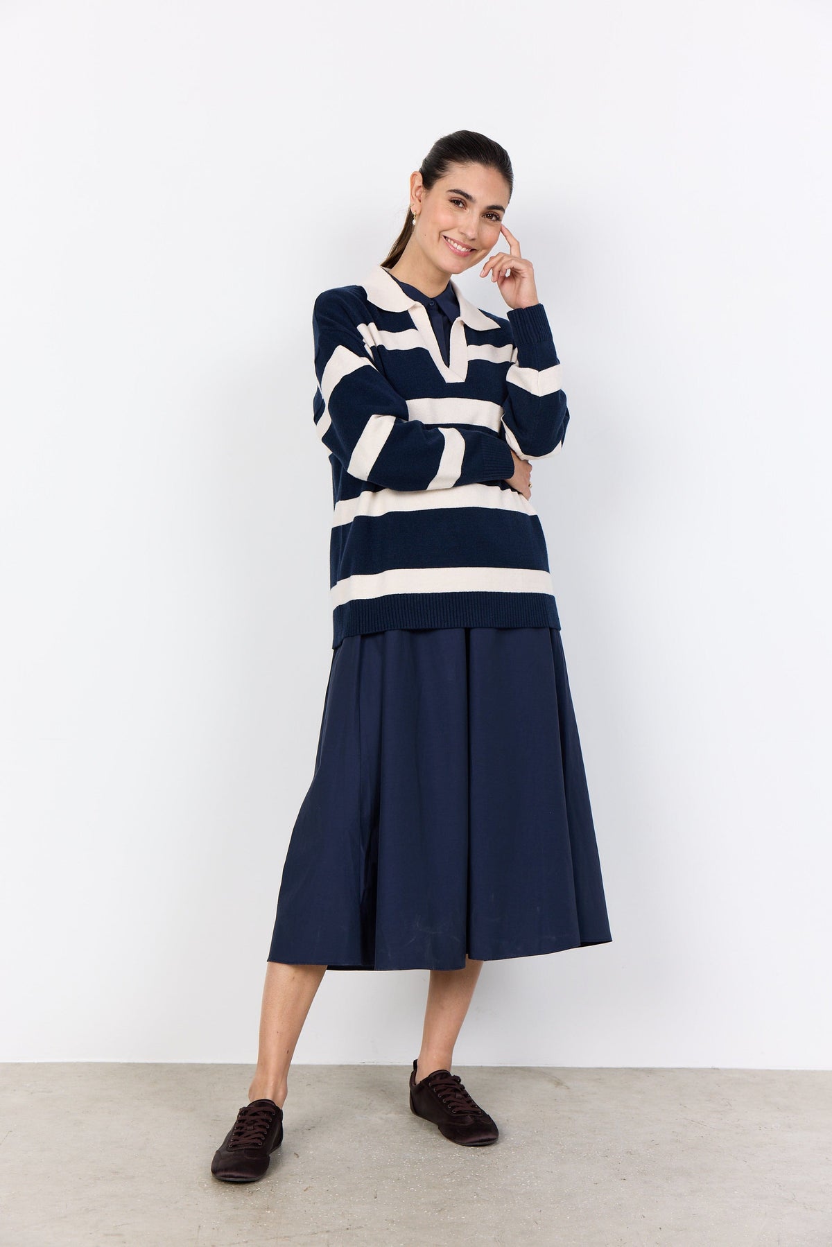 Soyaconcept Collared Knit