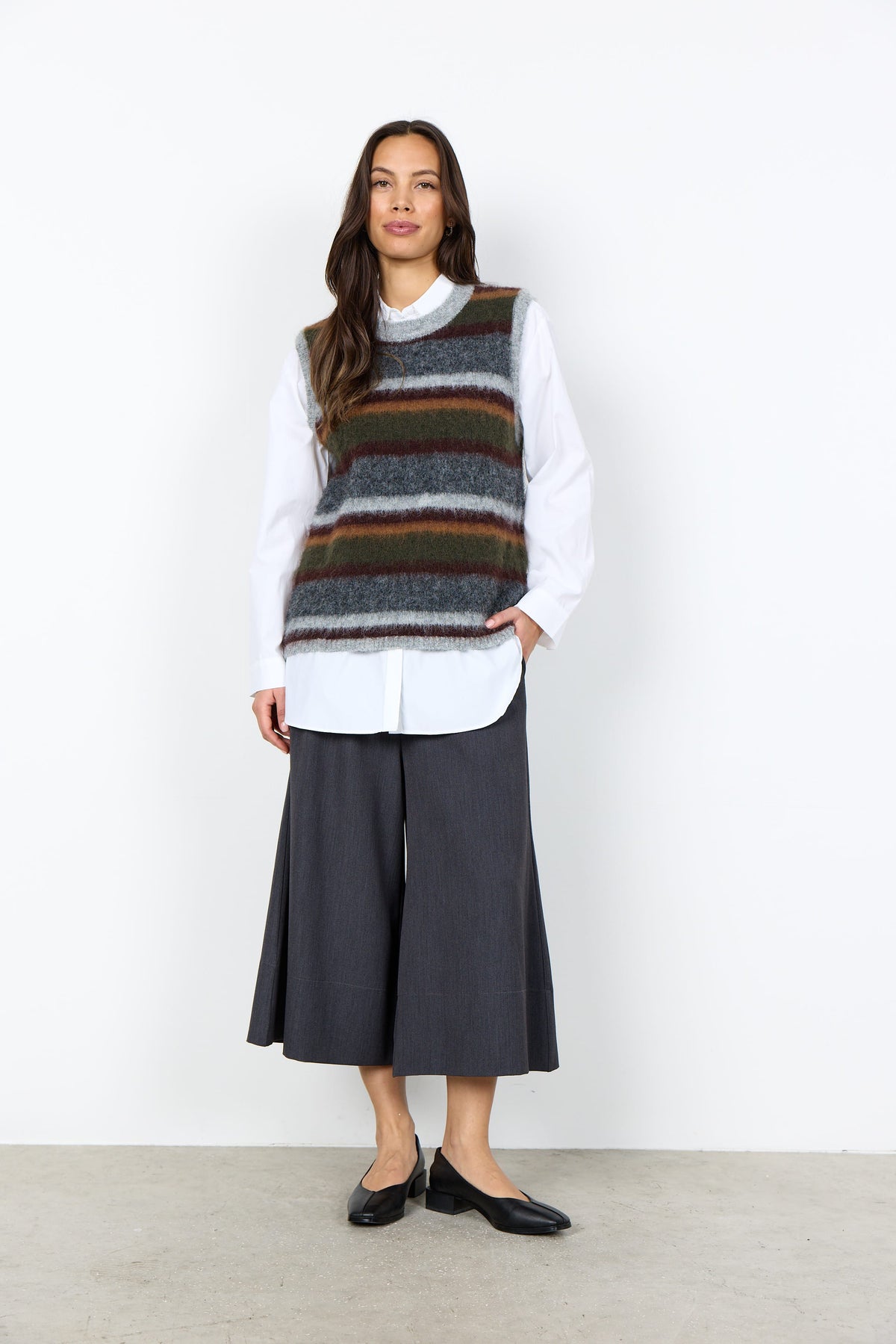 Soyaconcept Textured Waistcoat