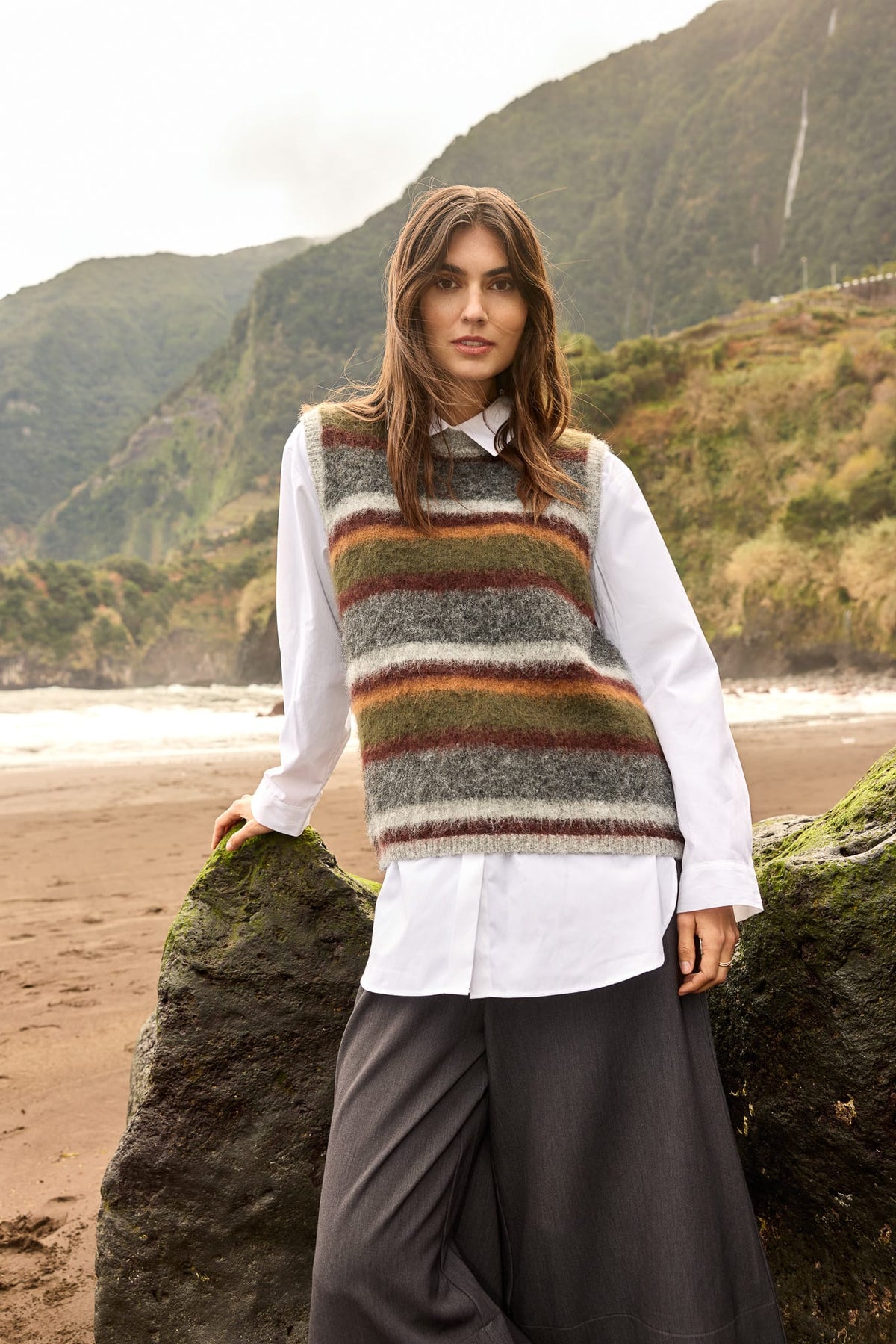 Soyaconcept Textured Waistcoat