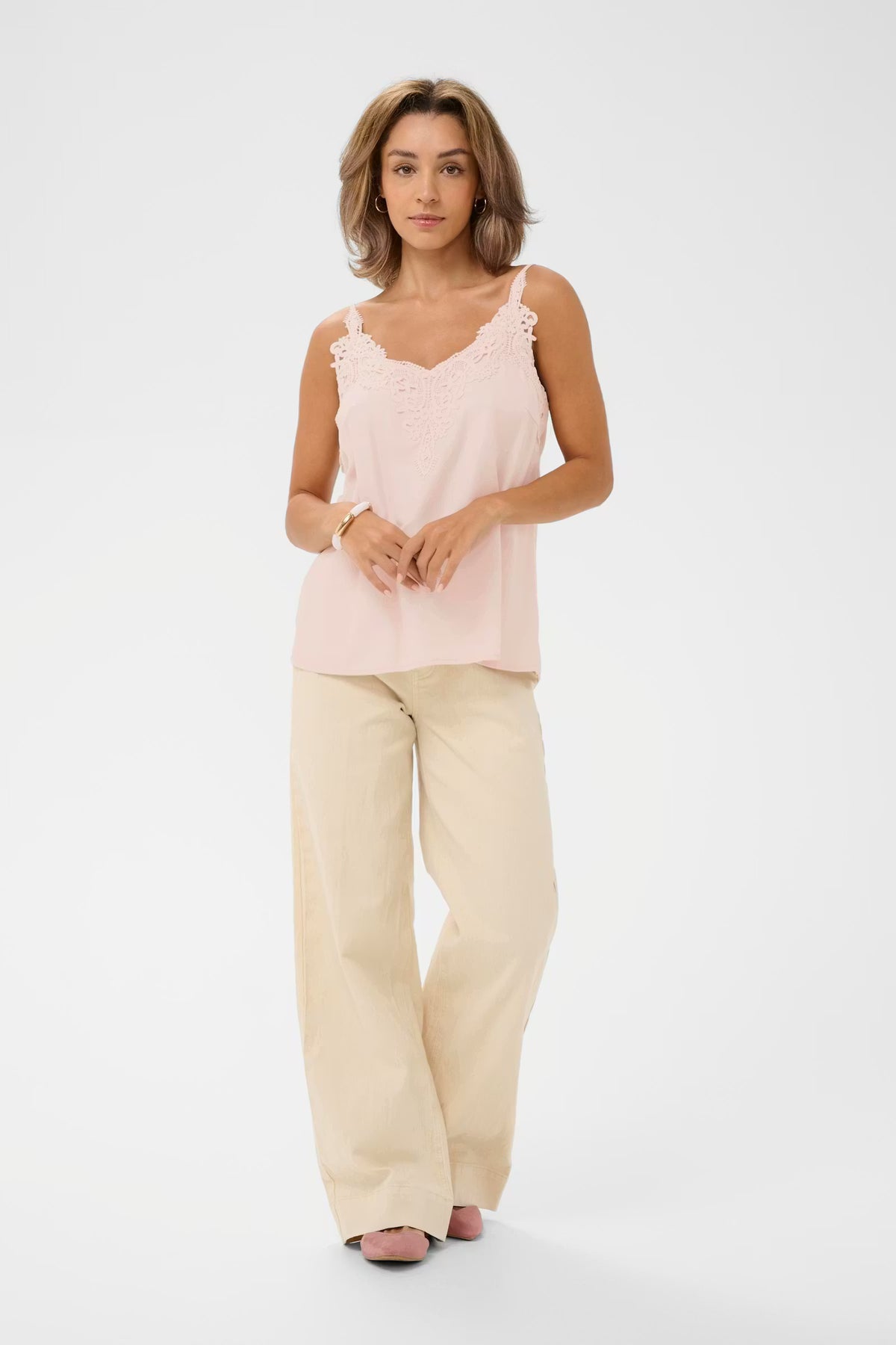 CREAM Lace Cami