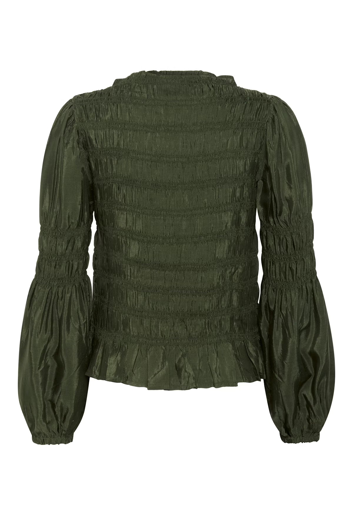 CREAM Smocked Blouse