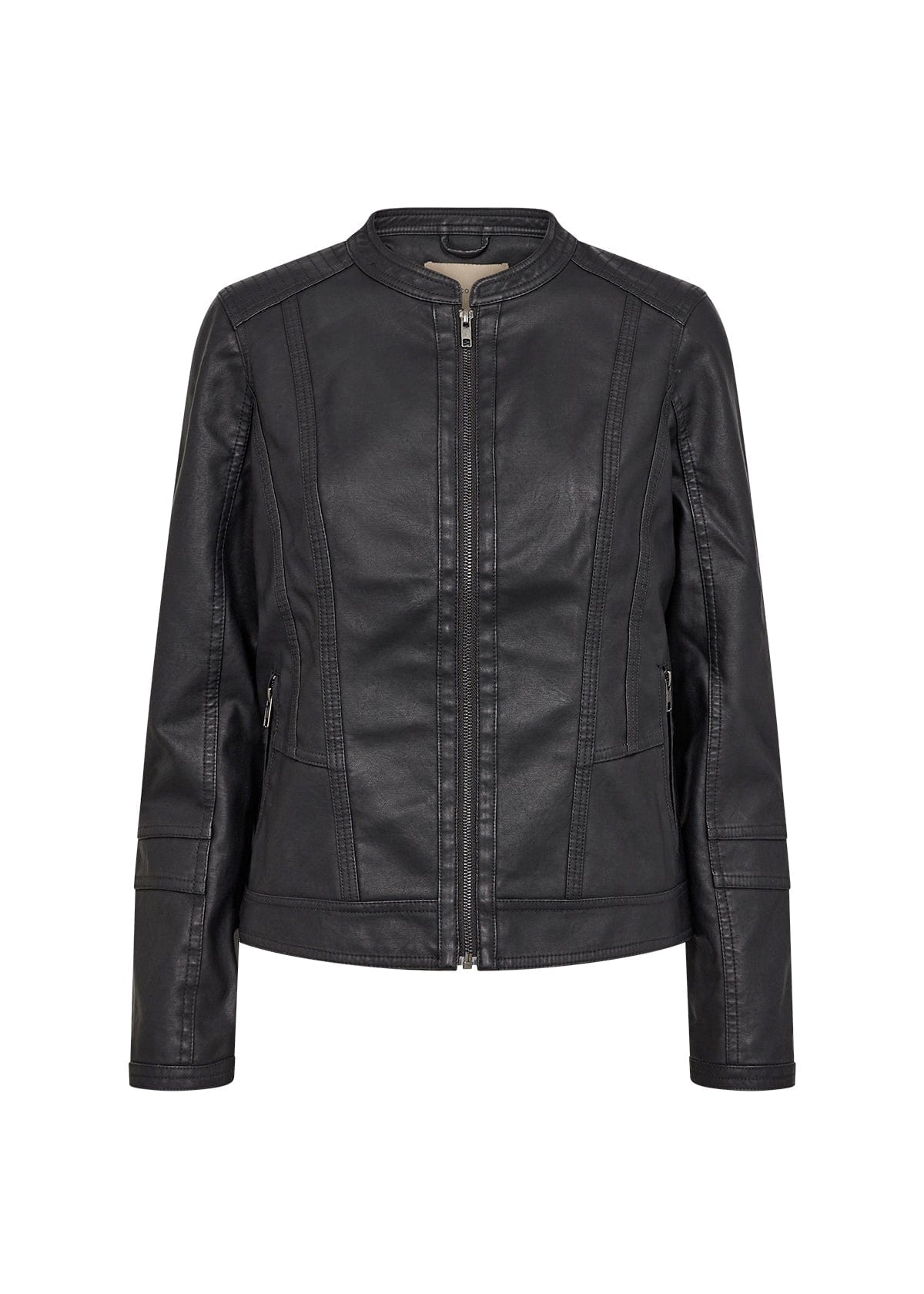 Soyaconcept Pleather Collarless Jacket