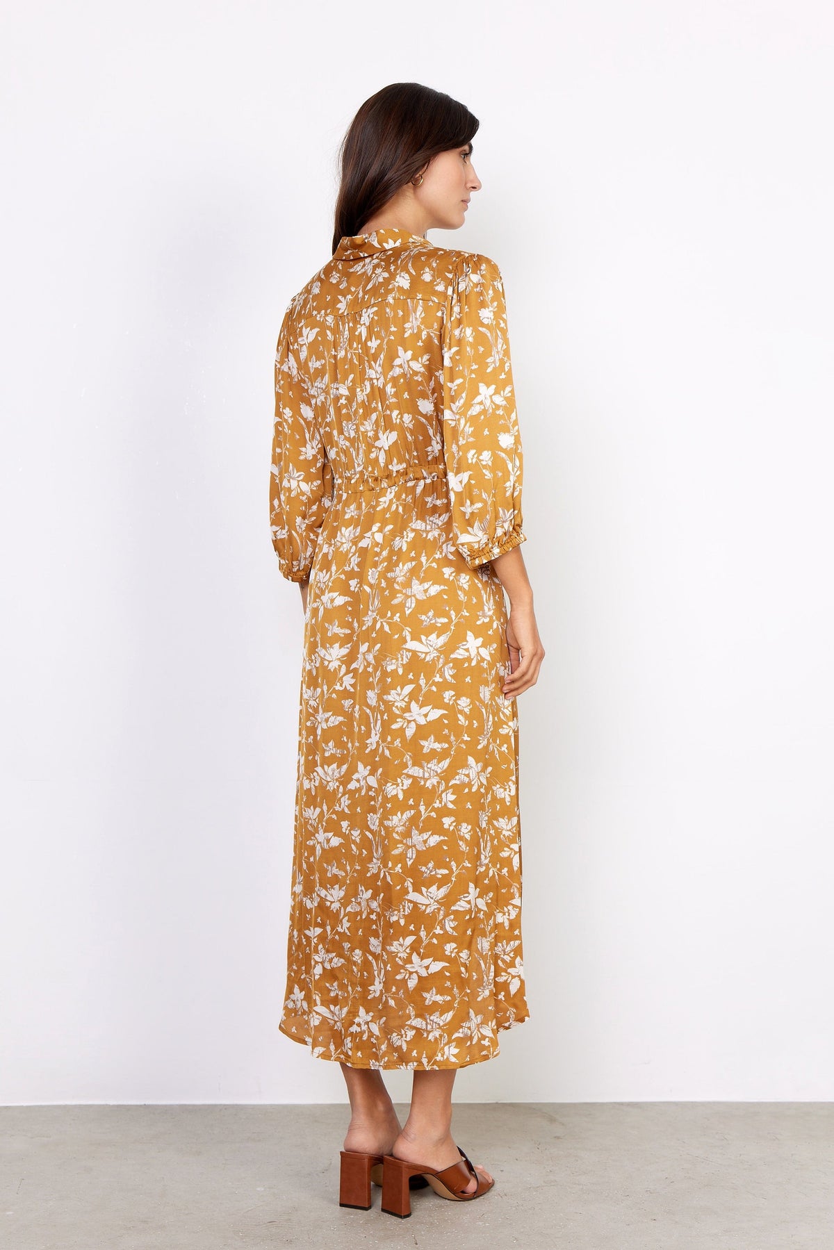 Soyaconcept Vintage Print Tie Dress