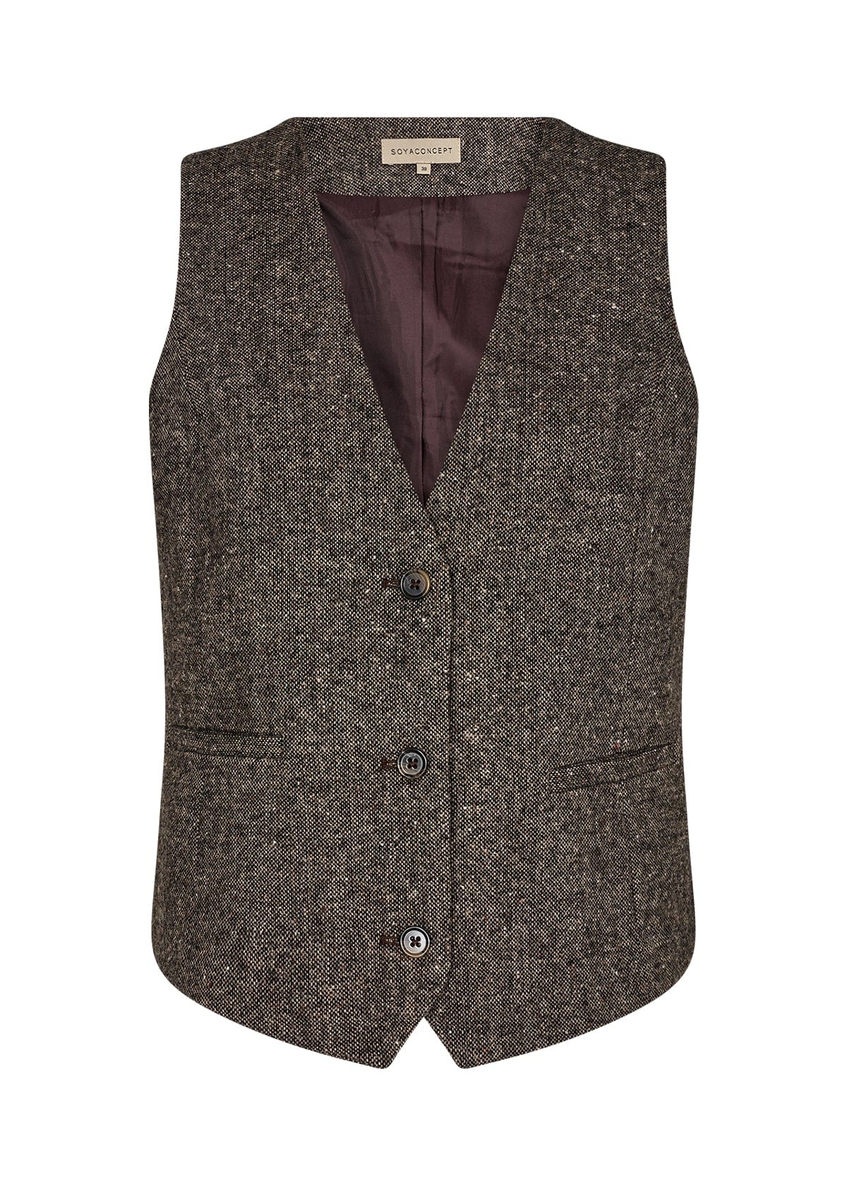 Soyaconcept Tweed Waistcoat