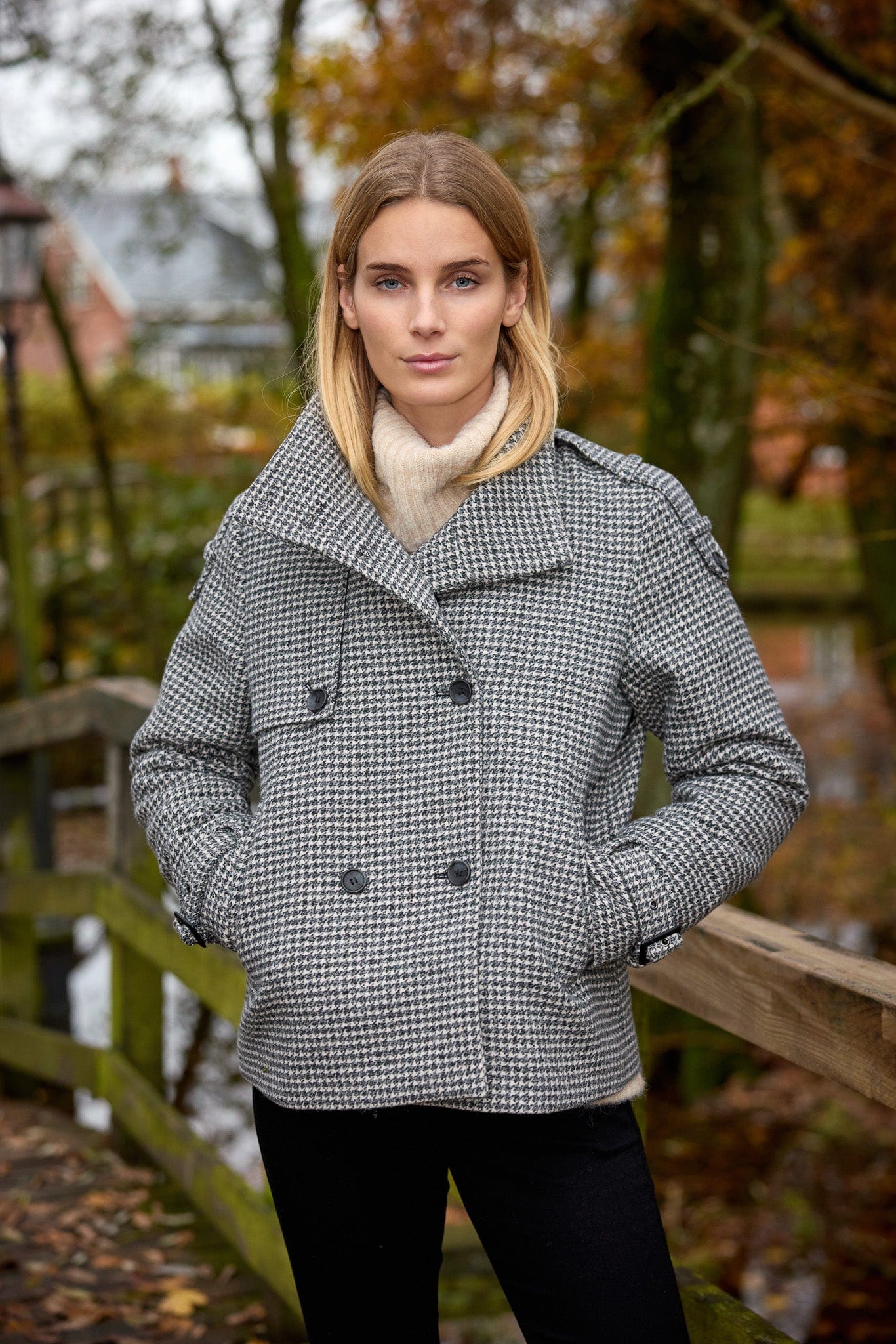 Houndstooth coat uk online