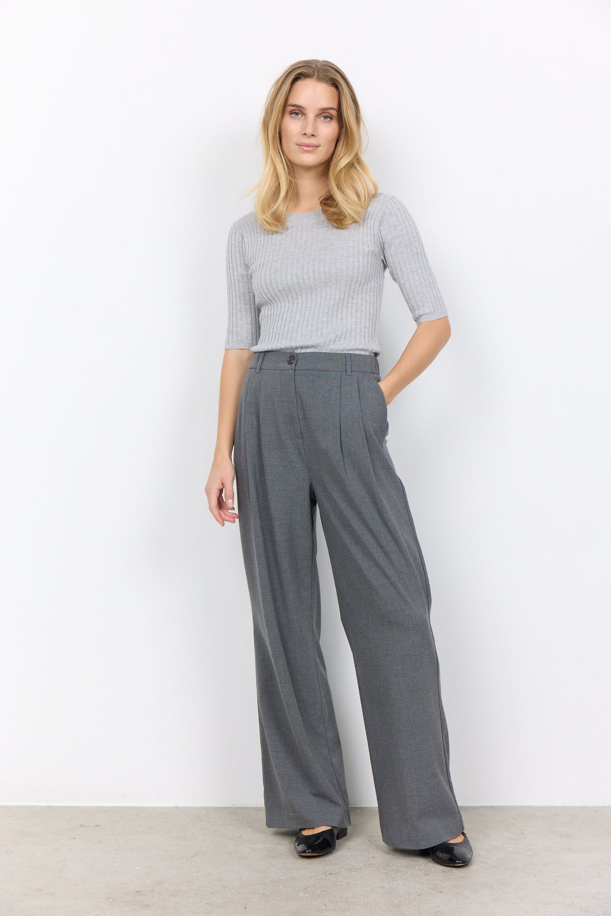 Soyaconcept Pleat Front Suit Trouser