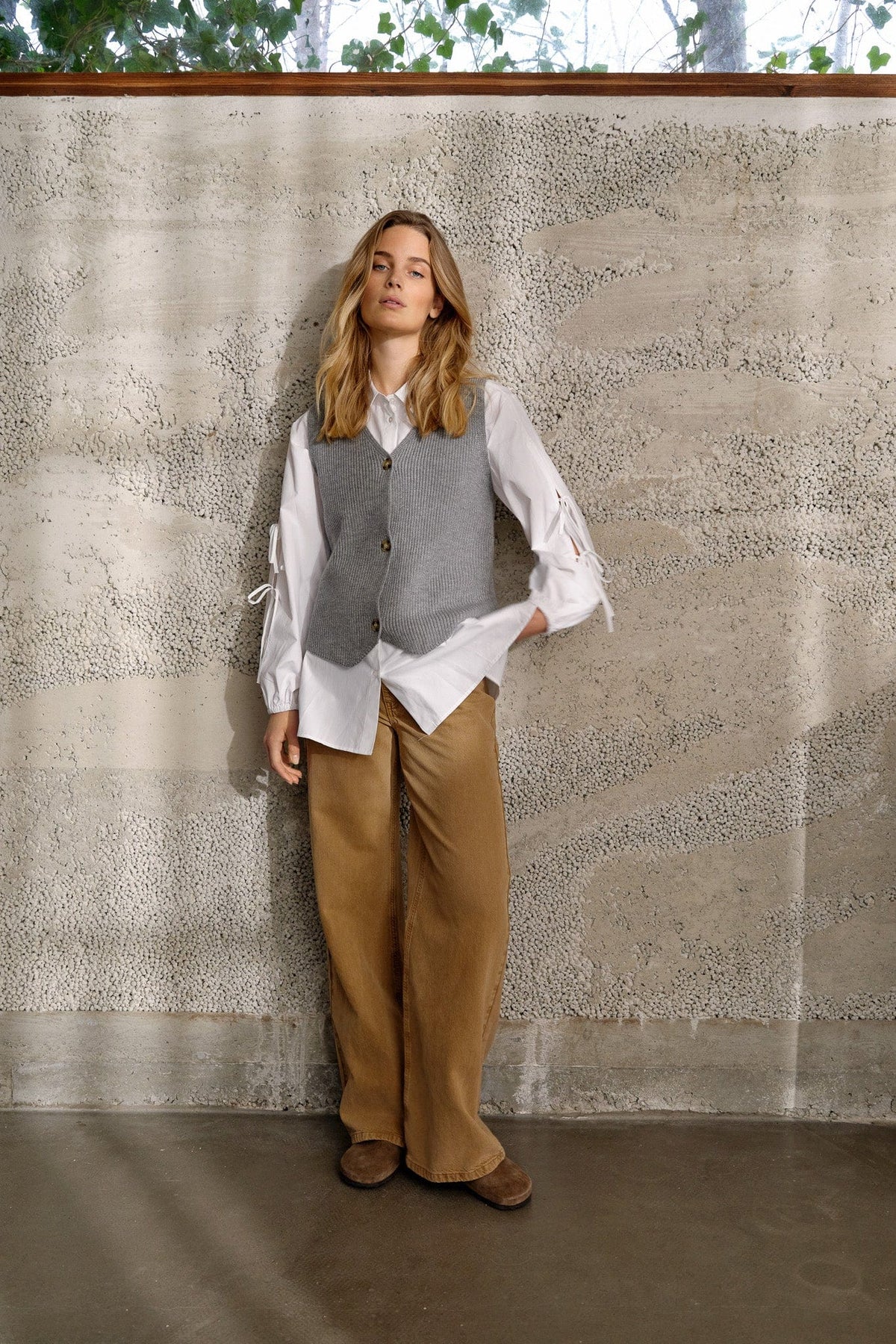 Soyaconcept Tie Side Cotton Shirt