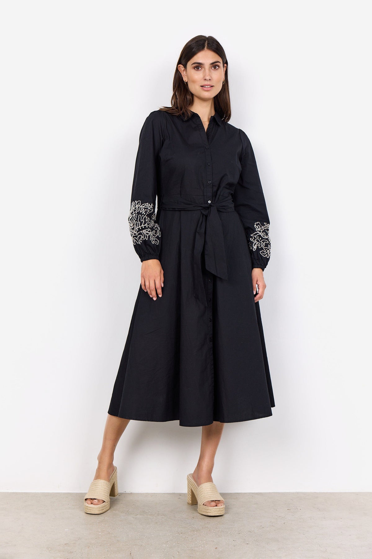 Soyaconcept Embroderie Sleeve Dress