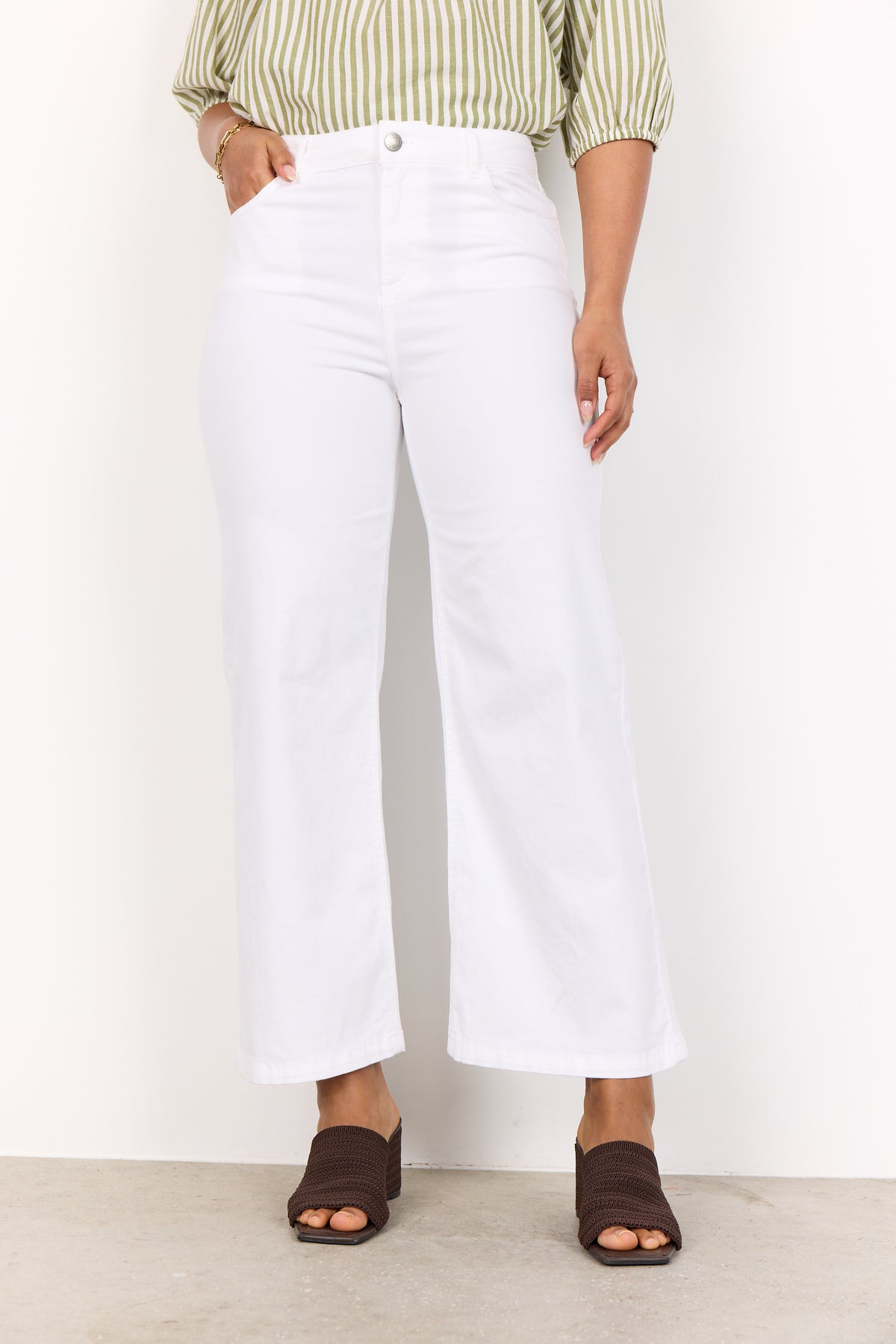 Soyaconcept Wide Leg Crop Trouser