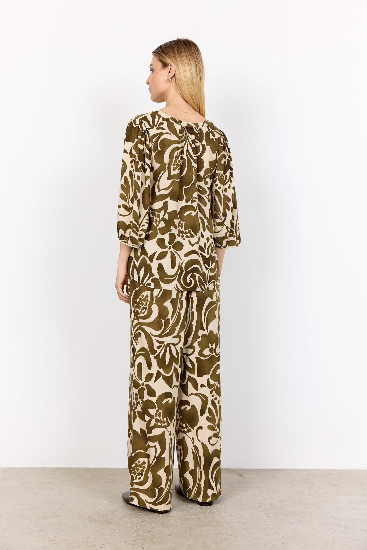 Soyaconcept Printed Cuff Blouse