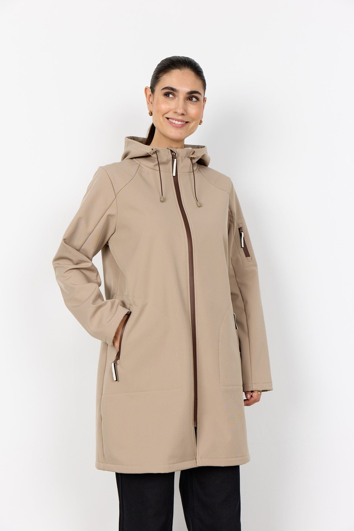 Soyaconcept Contrast Scuba Coat