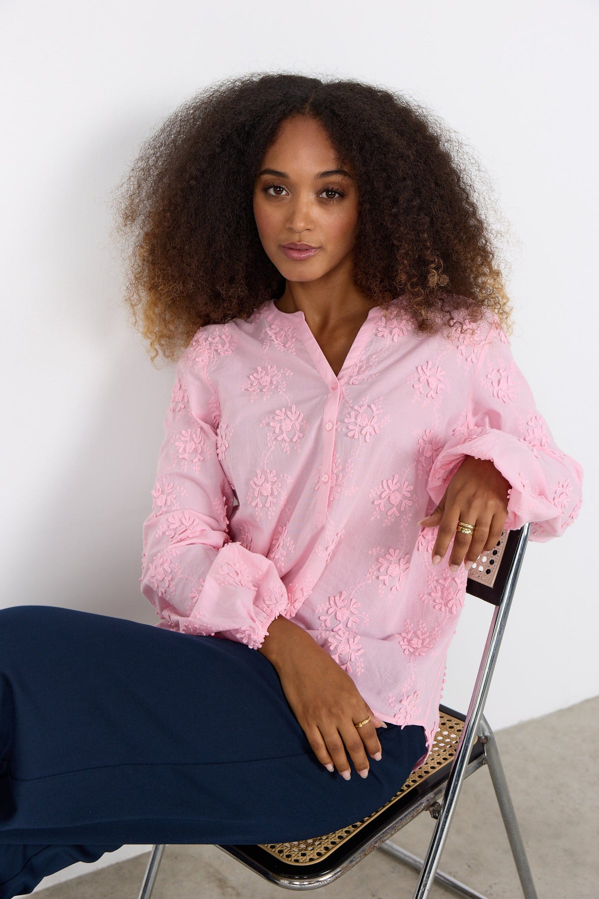 Soyaconcept Applique Floral Blouse