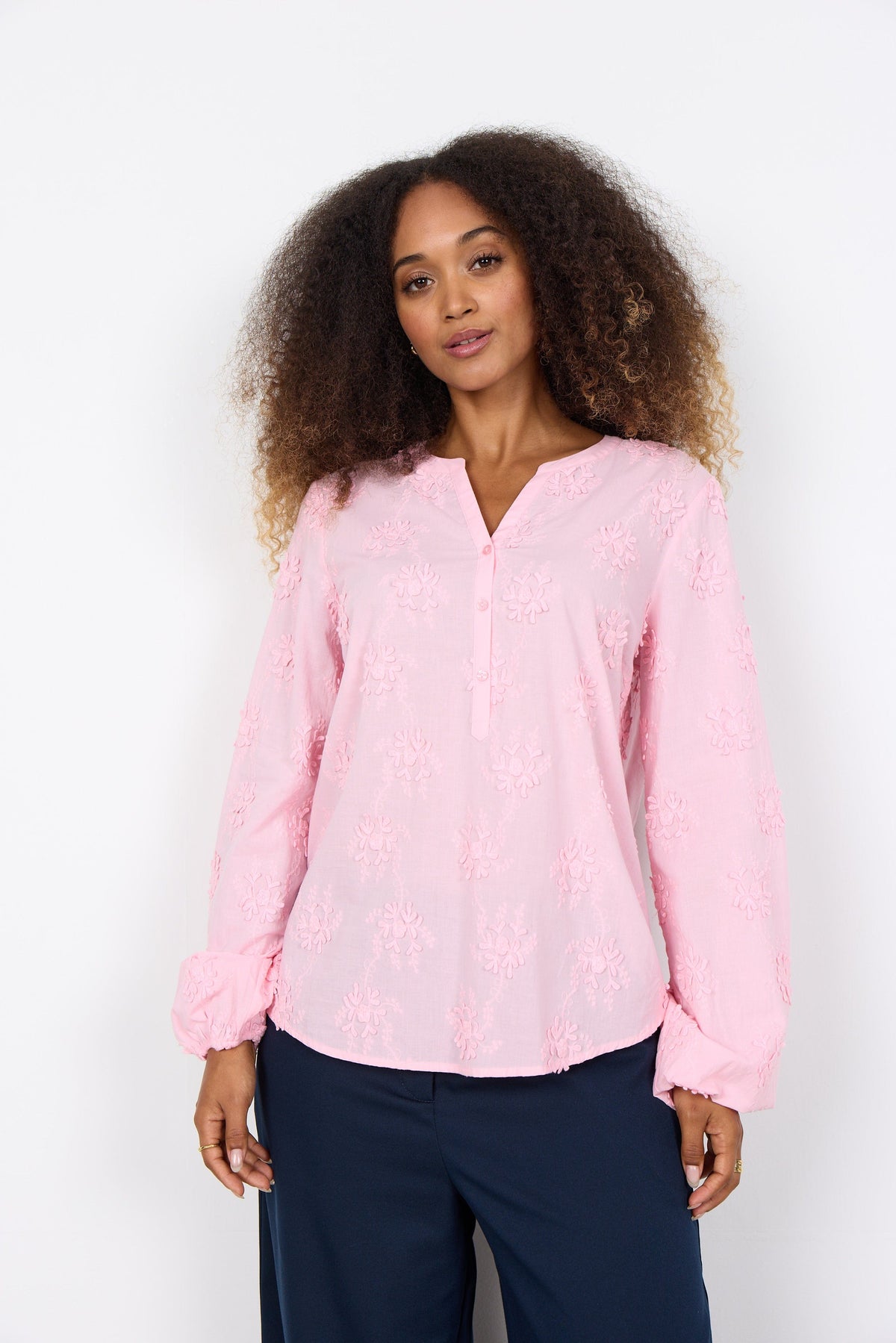 Soyaconcept Applique Floral Blouse