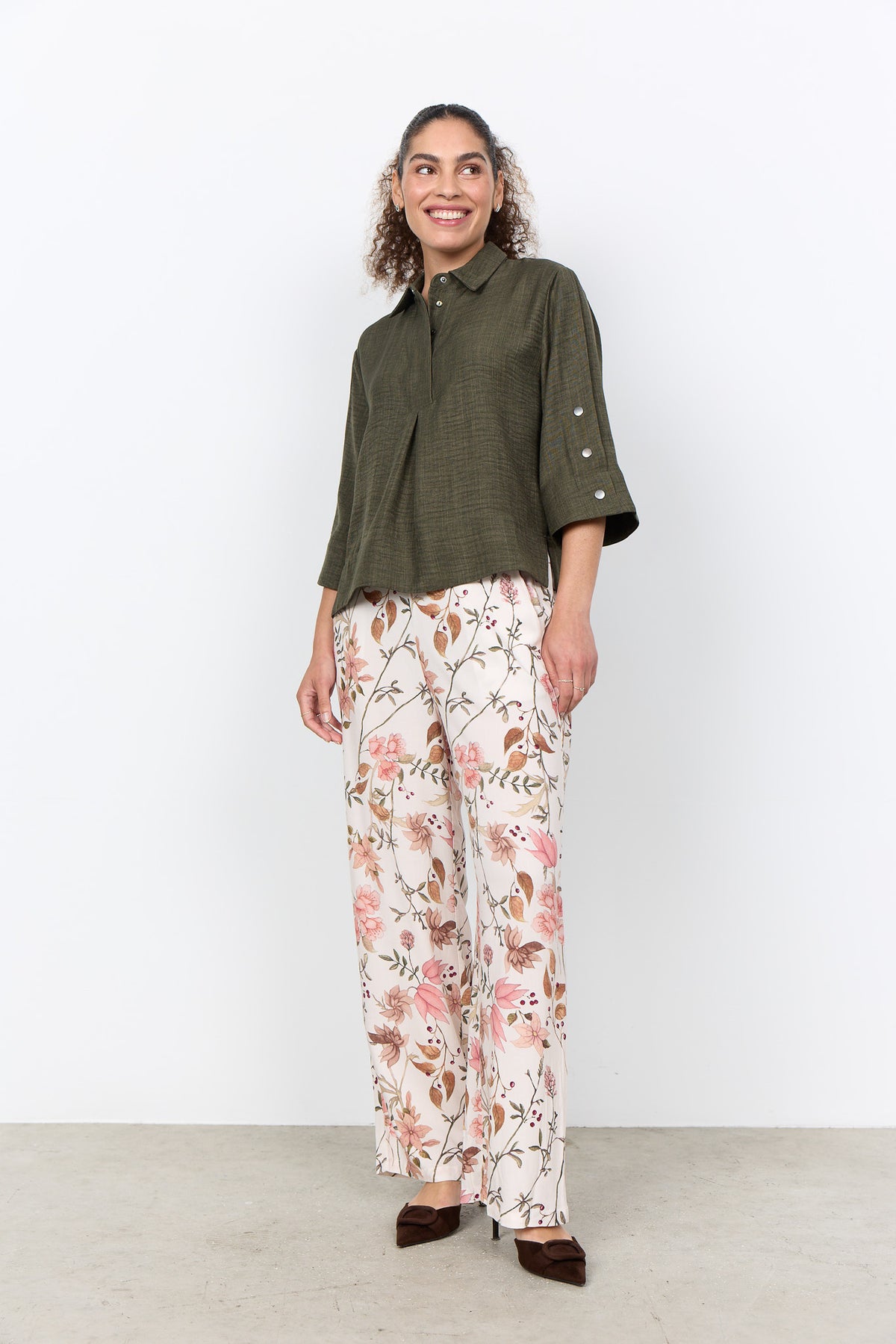 Soyaconcept Popper Button Blouse