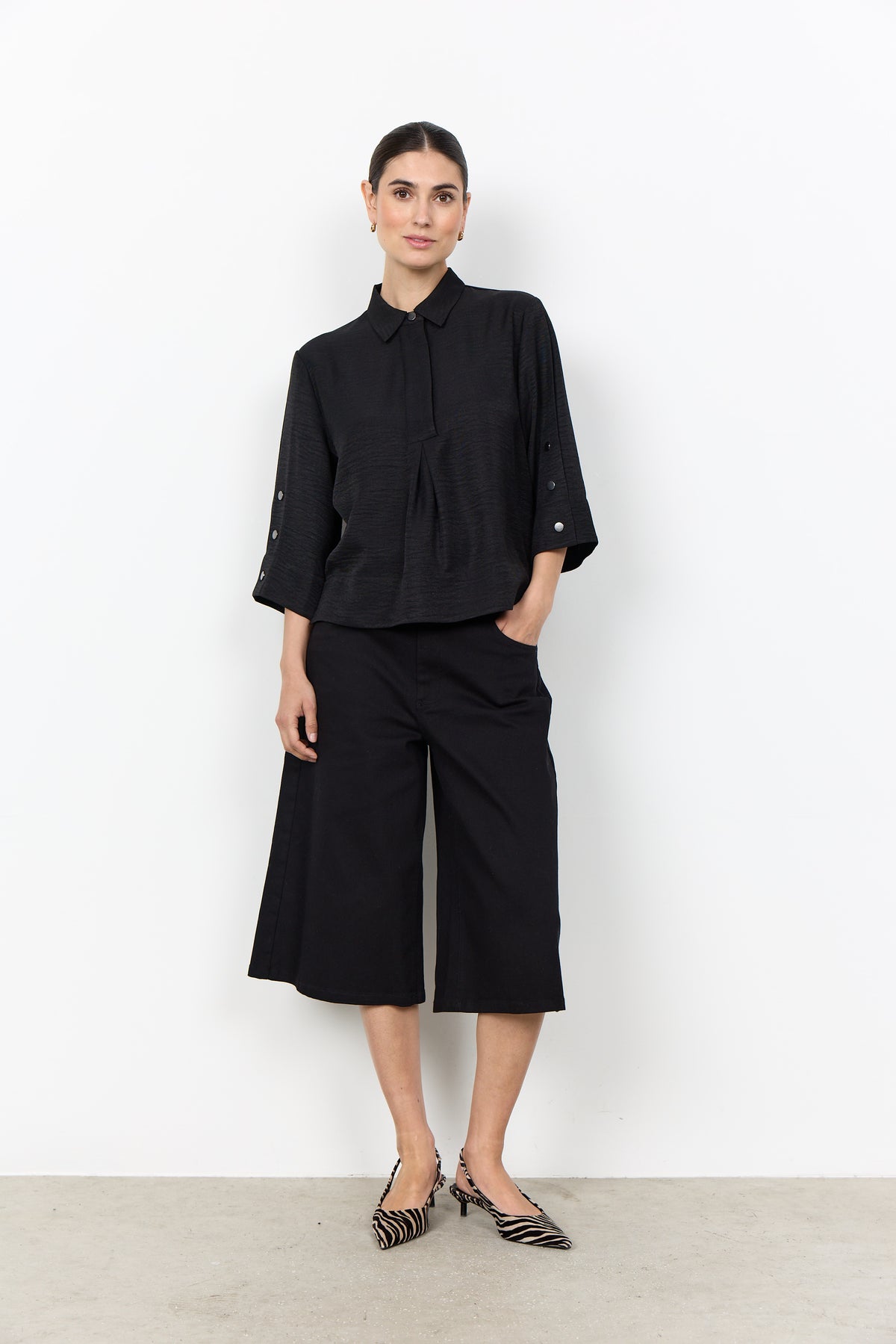 Soyaconcept Popper Button Blouse
