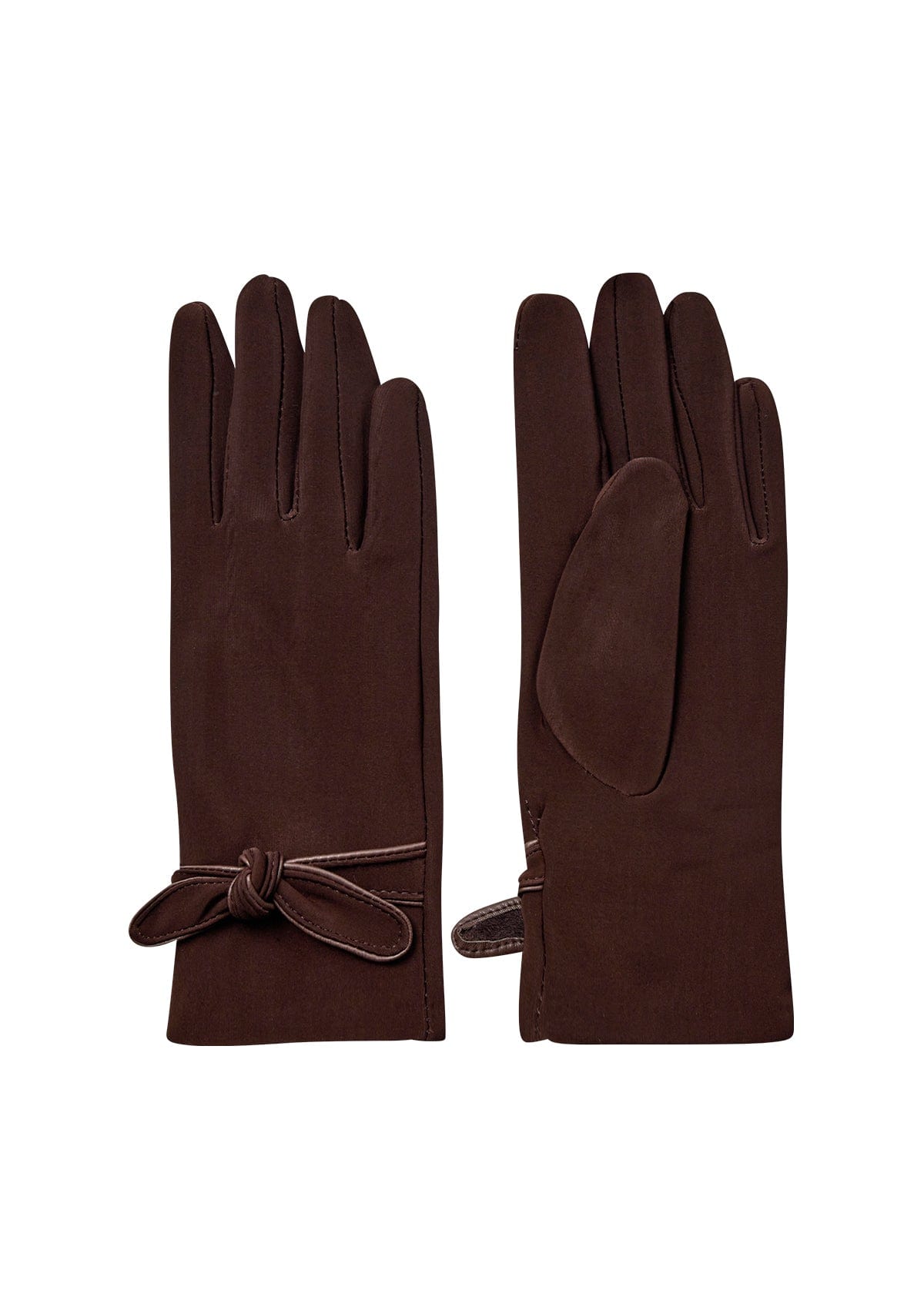 Soyaconcept Leather Trim Bow Glove