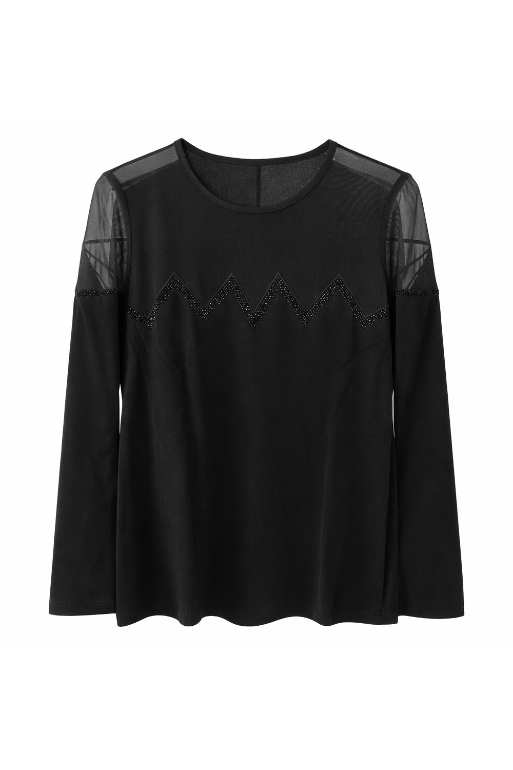 Kartner Mesh Beaded Top