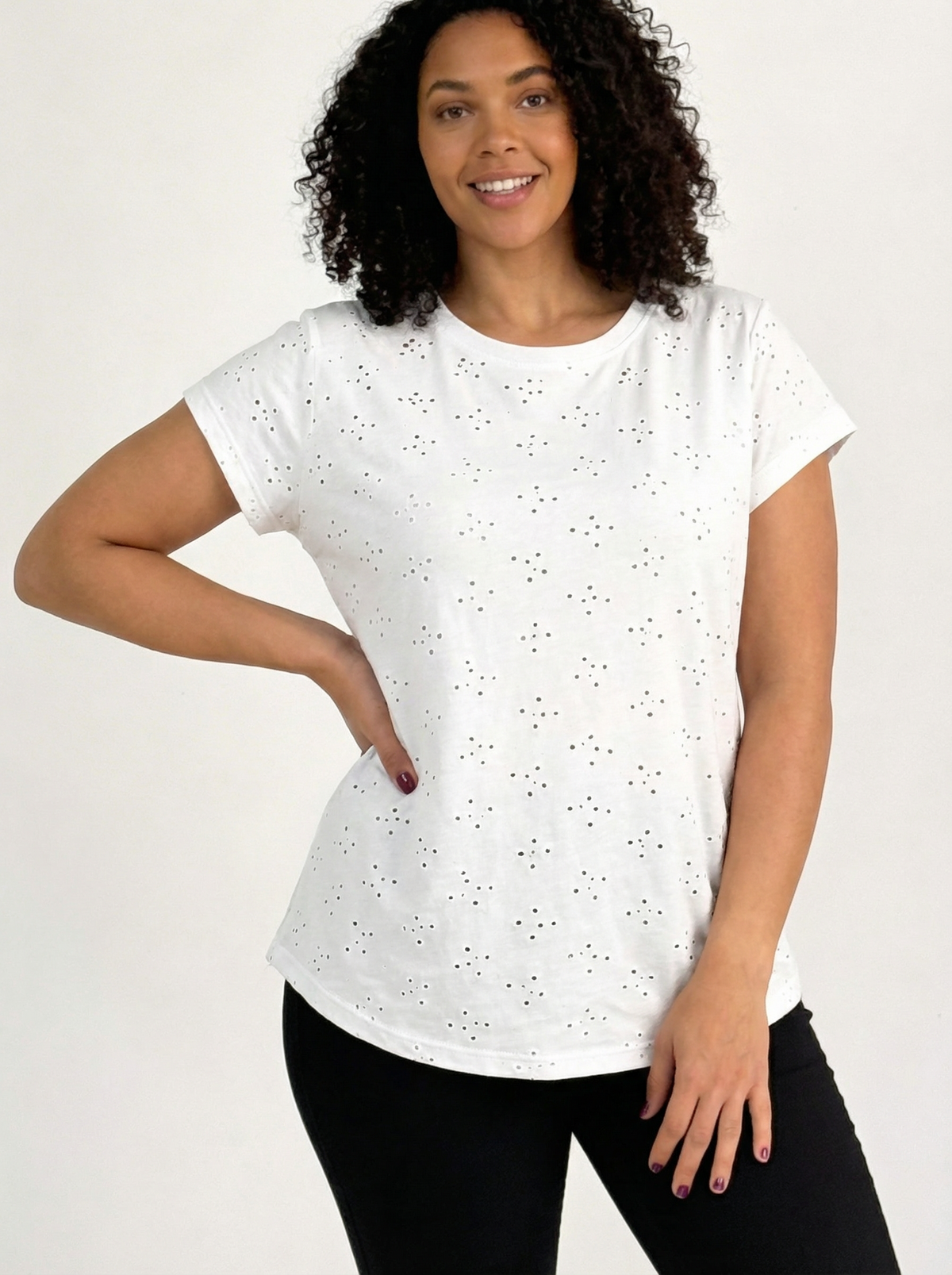 Kartner Floral Stitch Blouse