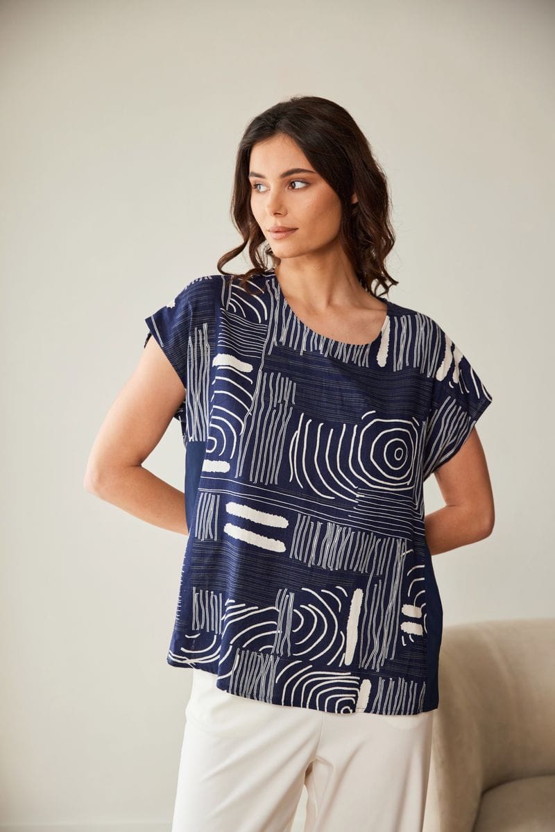 PERUZZI Ripple Print Top