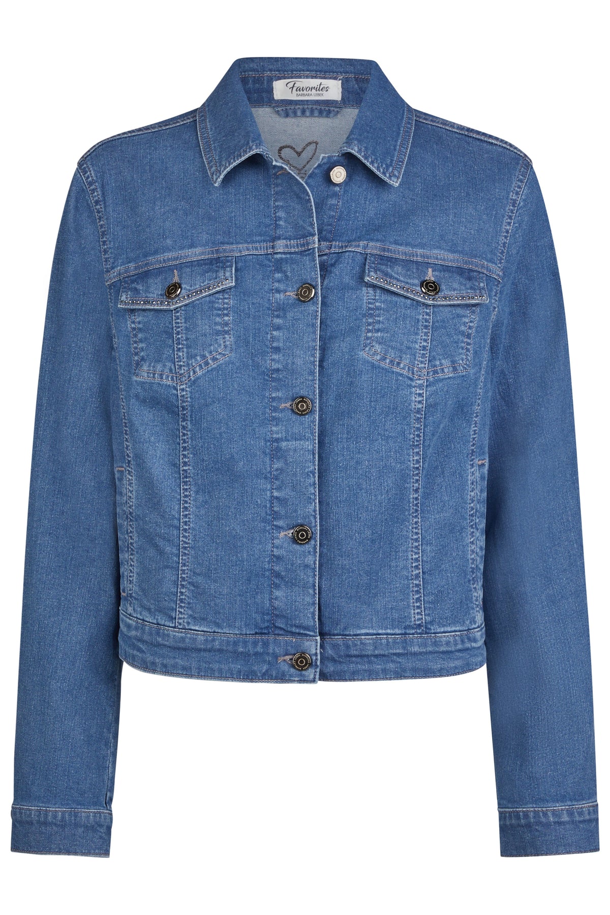 Barbara Lebek Diamante Denim Jacket