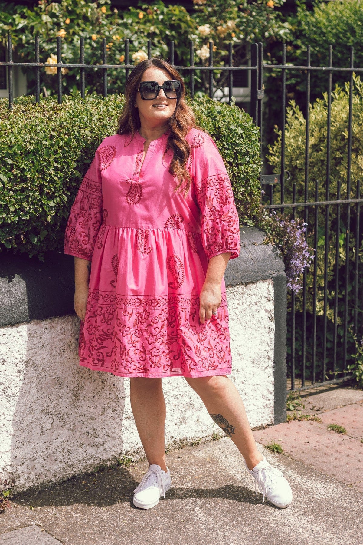 Smashed Lemon Paisley Smock Dress