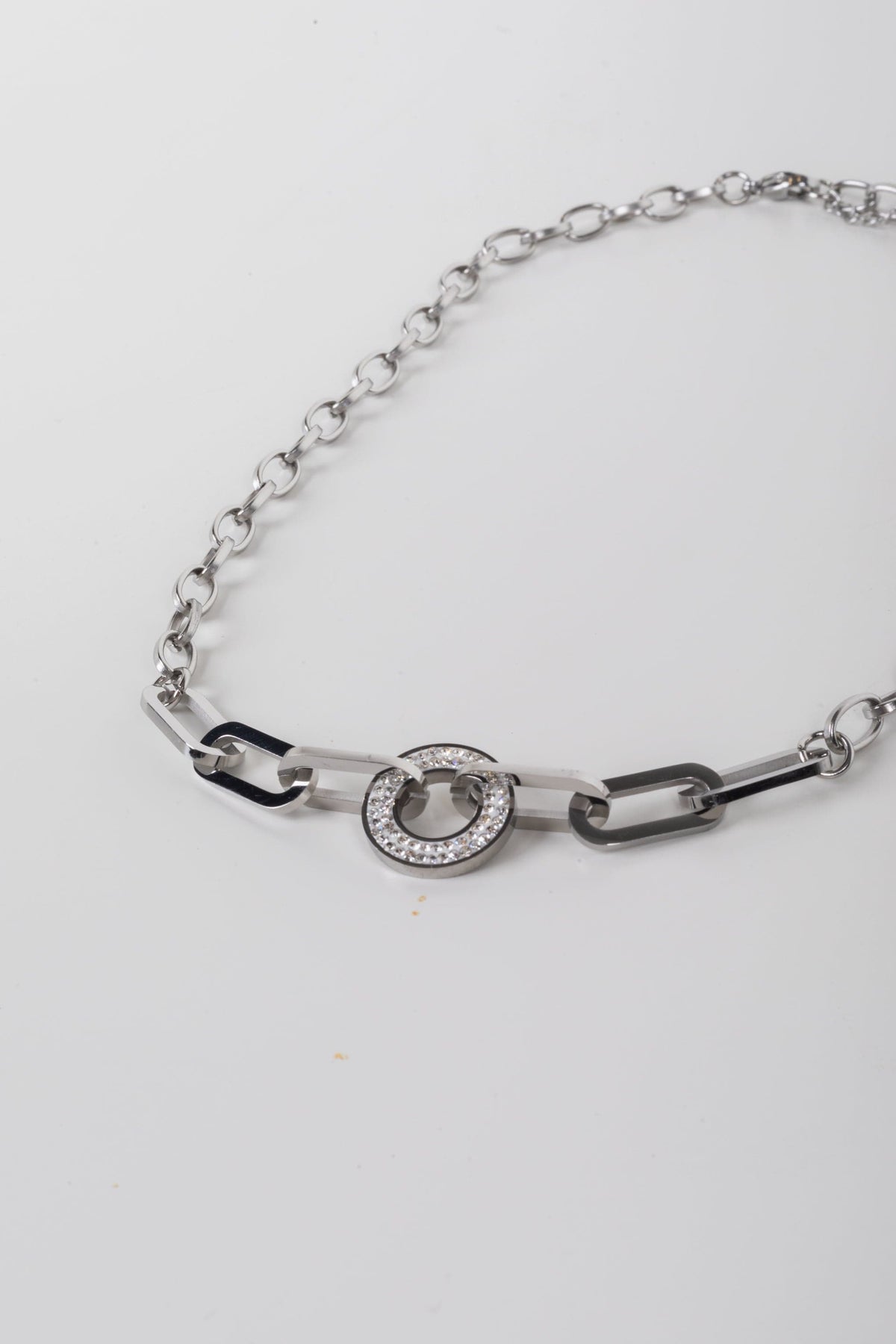 Diamante Circle Necklace