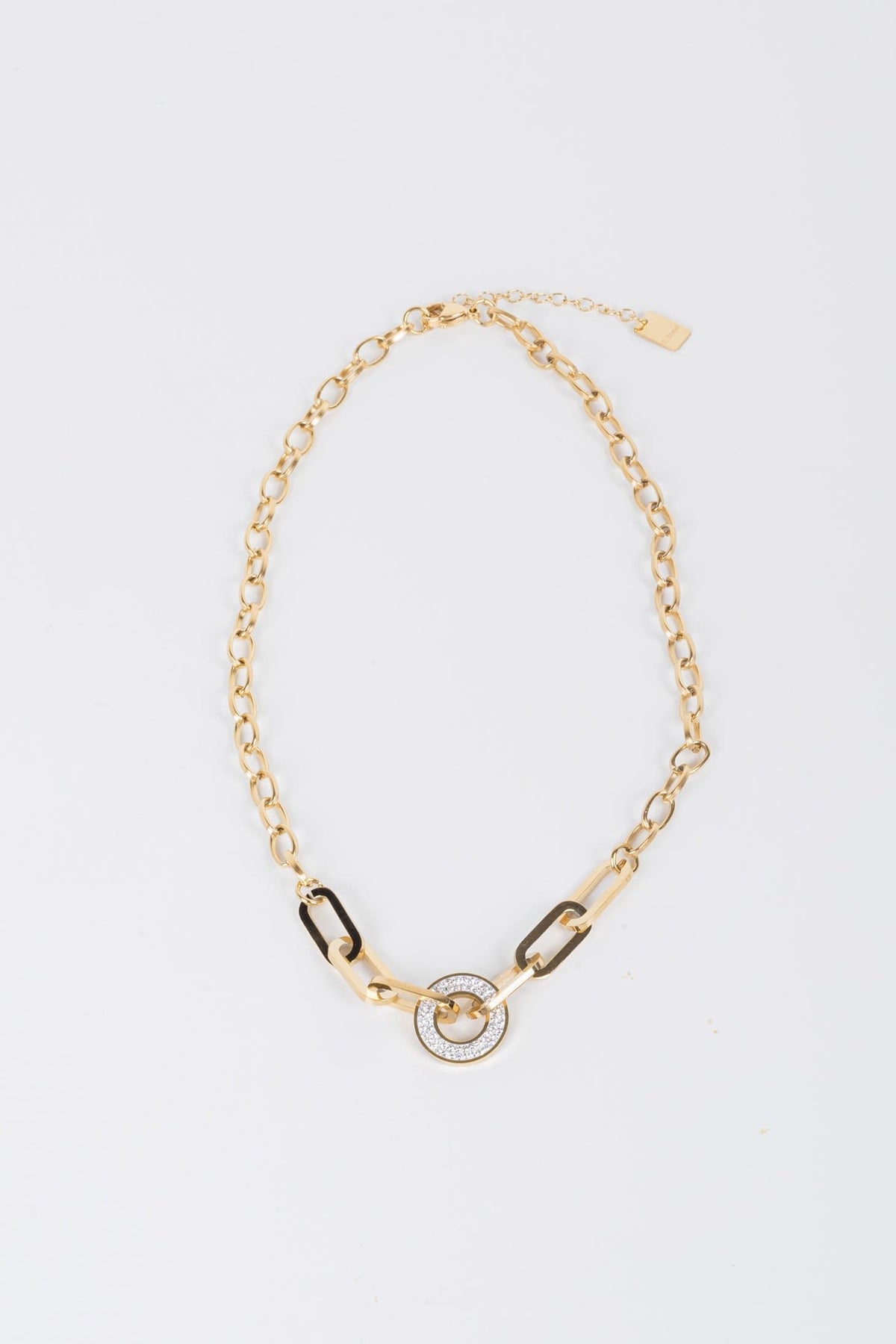 Diamante Circle Necklace