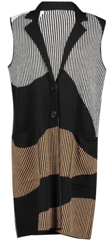 SuZa Abstract Print Gilet