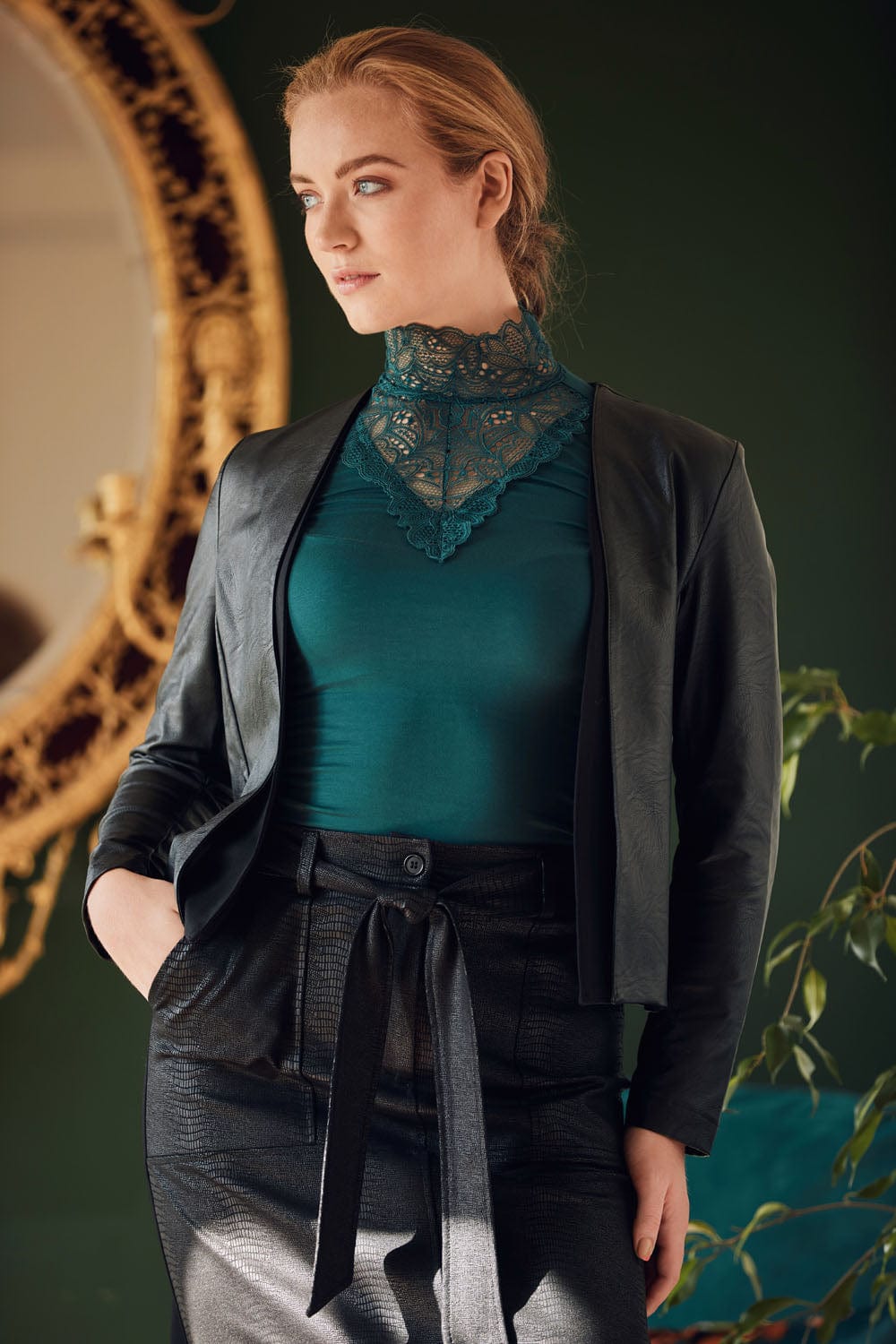 Soyaconcept Lace Neck Top