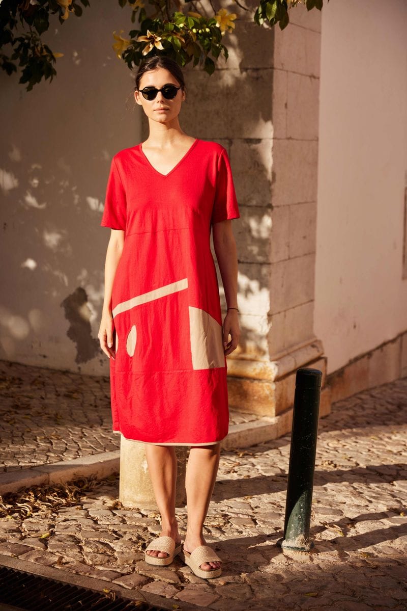 PERUZZI Colour Trim Dress