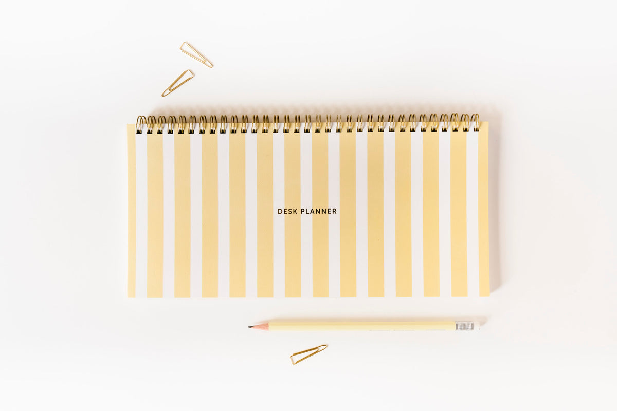 Stripe Deskplanner Notebook