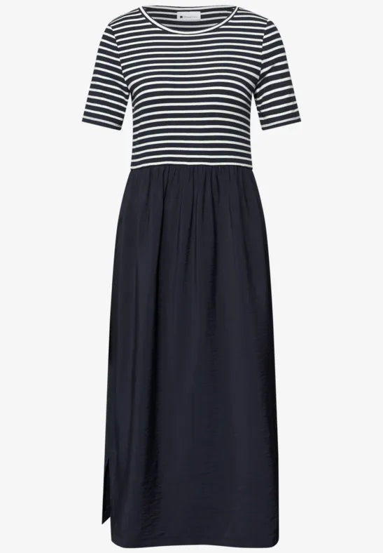 Street One Contrast Stripe Dress
