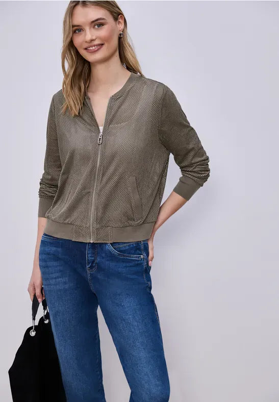 Street One Suede Pinhole Jacket