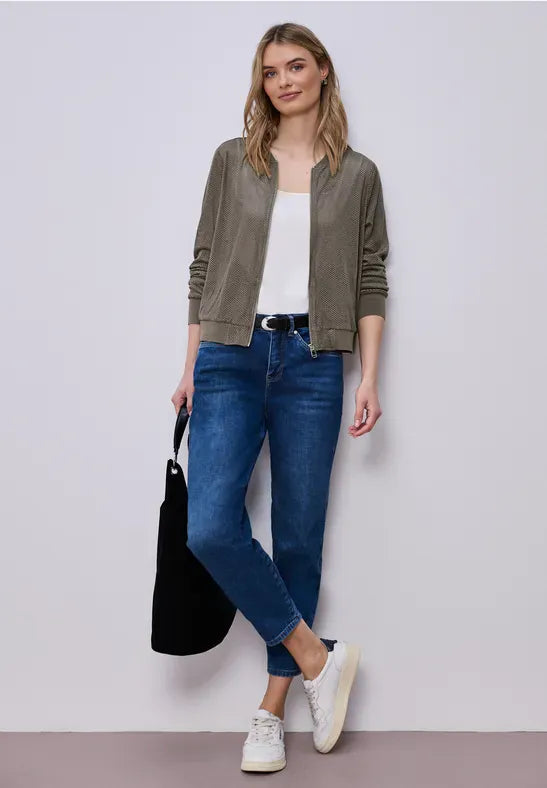 Street One Suede Pinhole Jacket