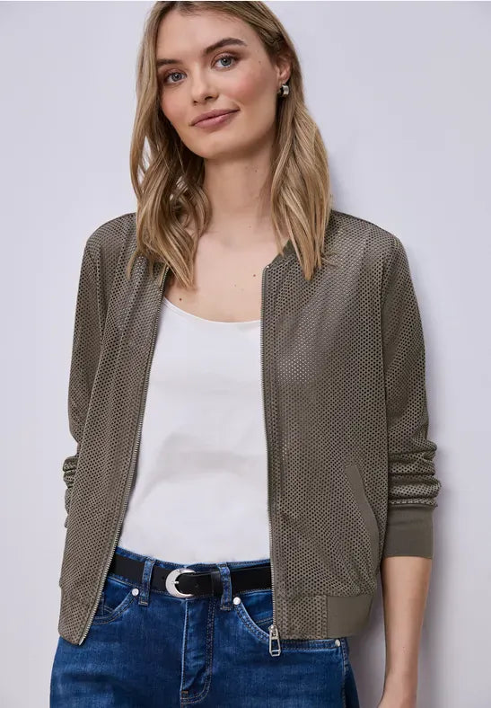 Street One Suede Pinhole Jacket