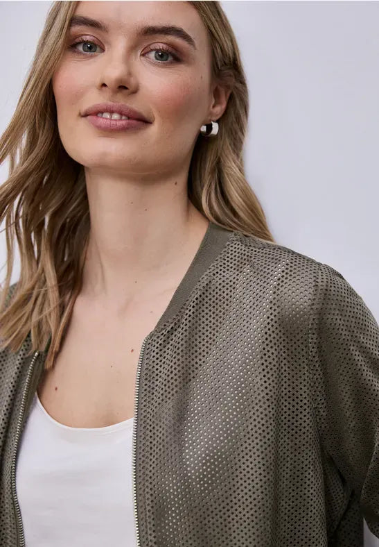 Street One Suede Pinhole Jacket