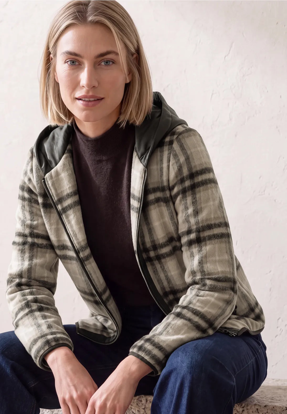 Street One Check Mix Jacket