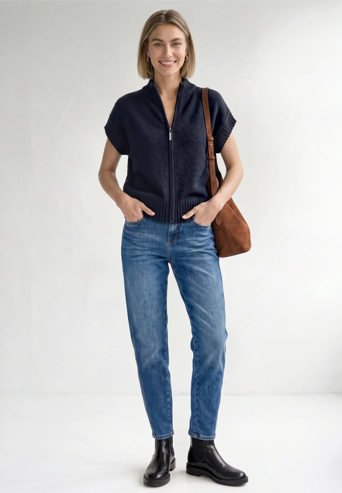 Street One Zip Cardigan
