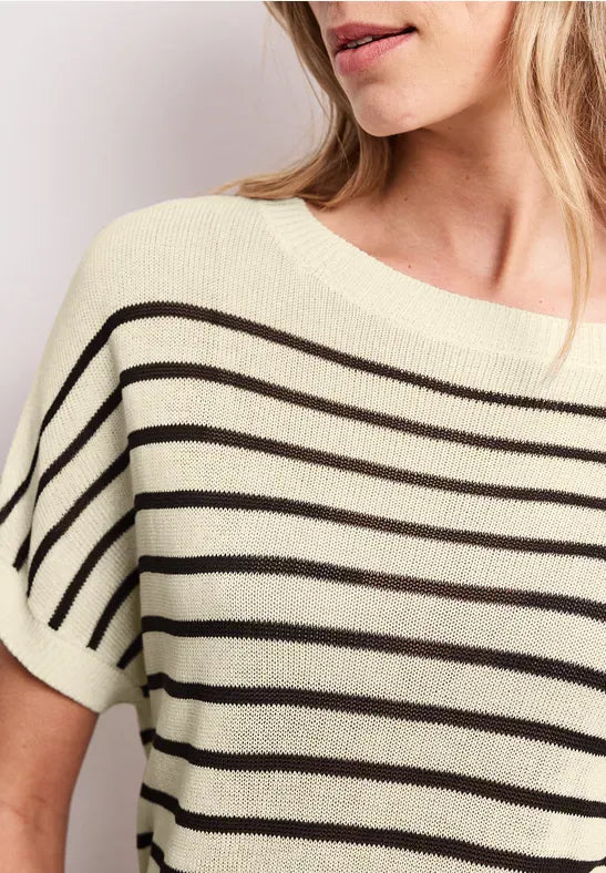 Street One Striped Ribbon Knit