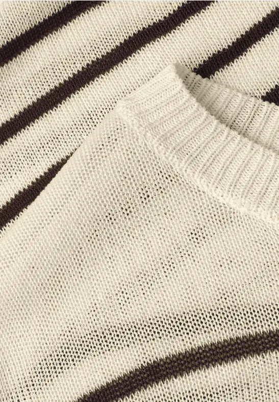 Street One Striped Ribbon Knit