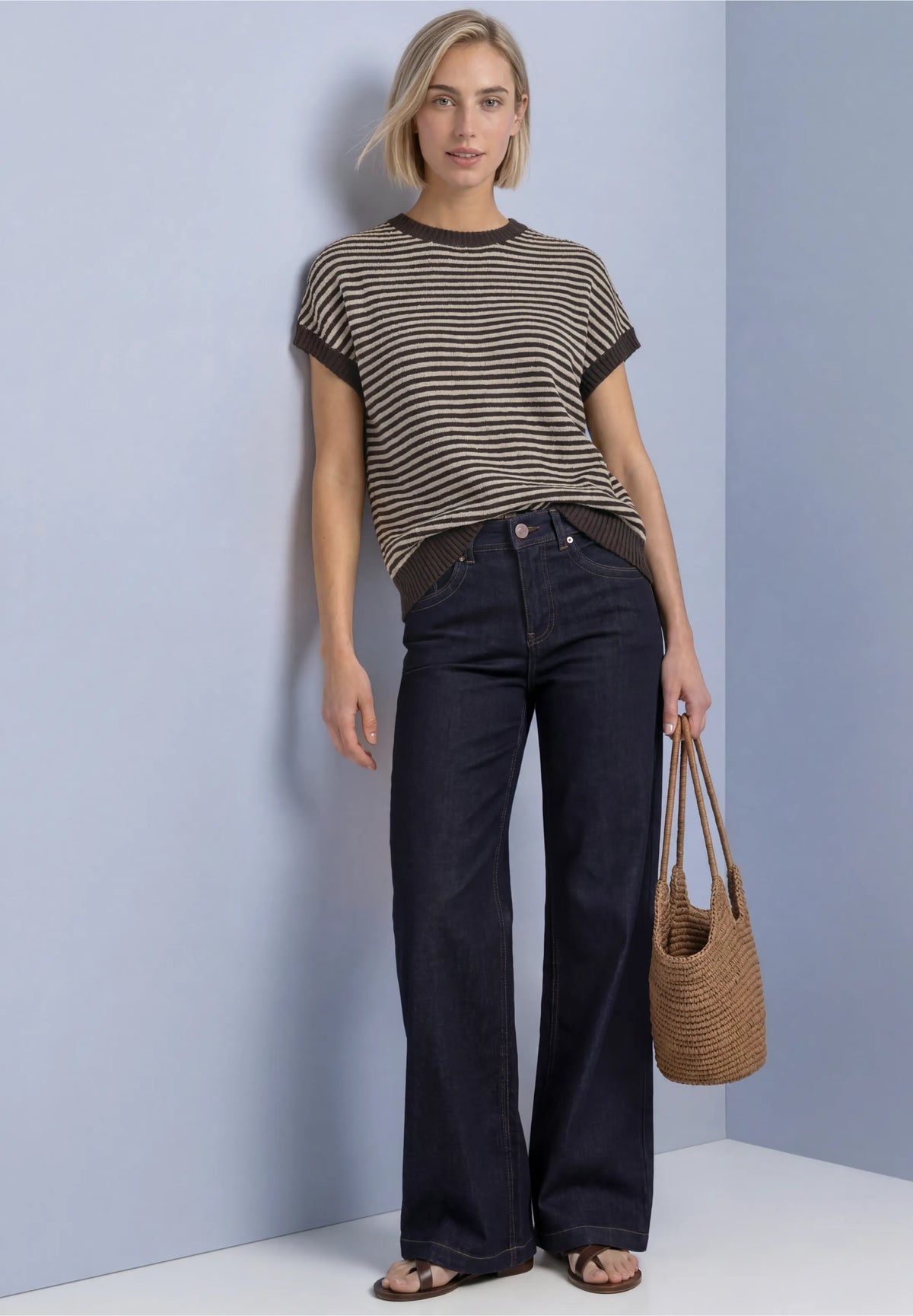 Street One Stripe Knit Top