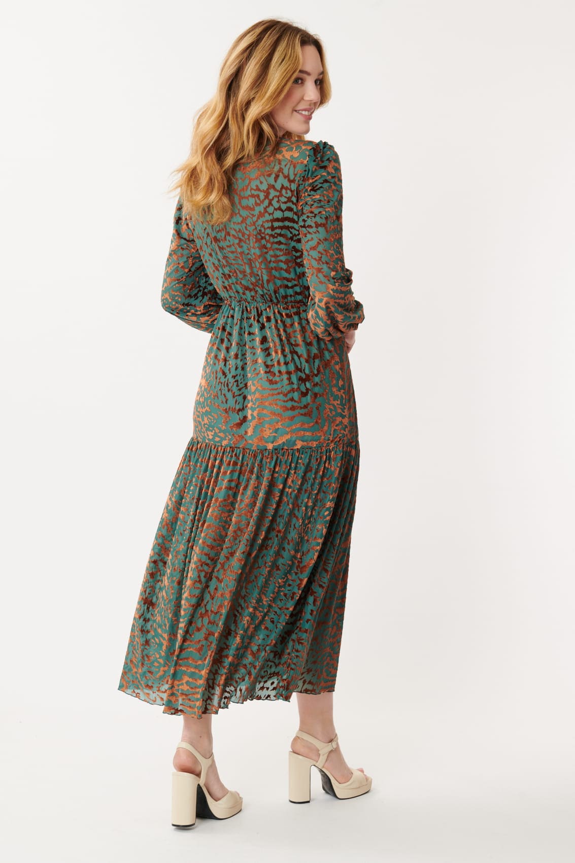 Derhy Velvet Print Dress