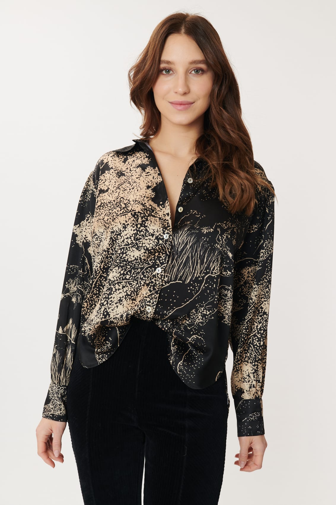 Derhy Midnight Print Blouse