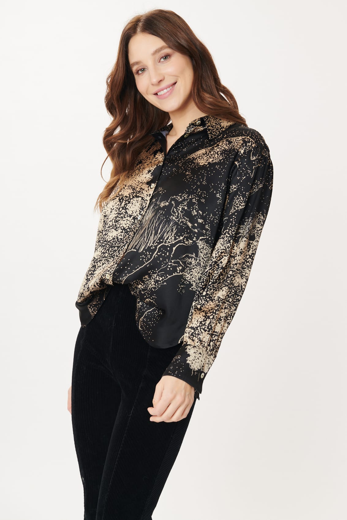 Derhy Midnight Print Blouse