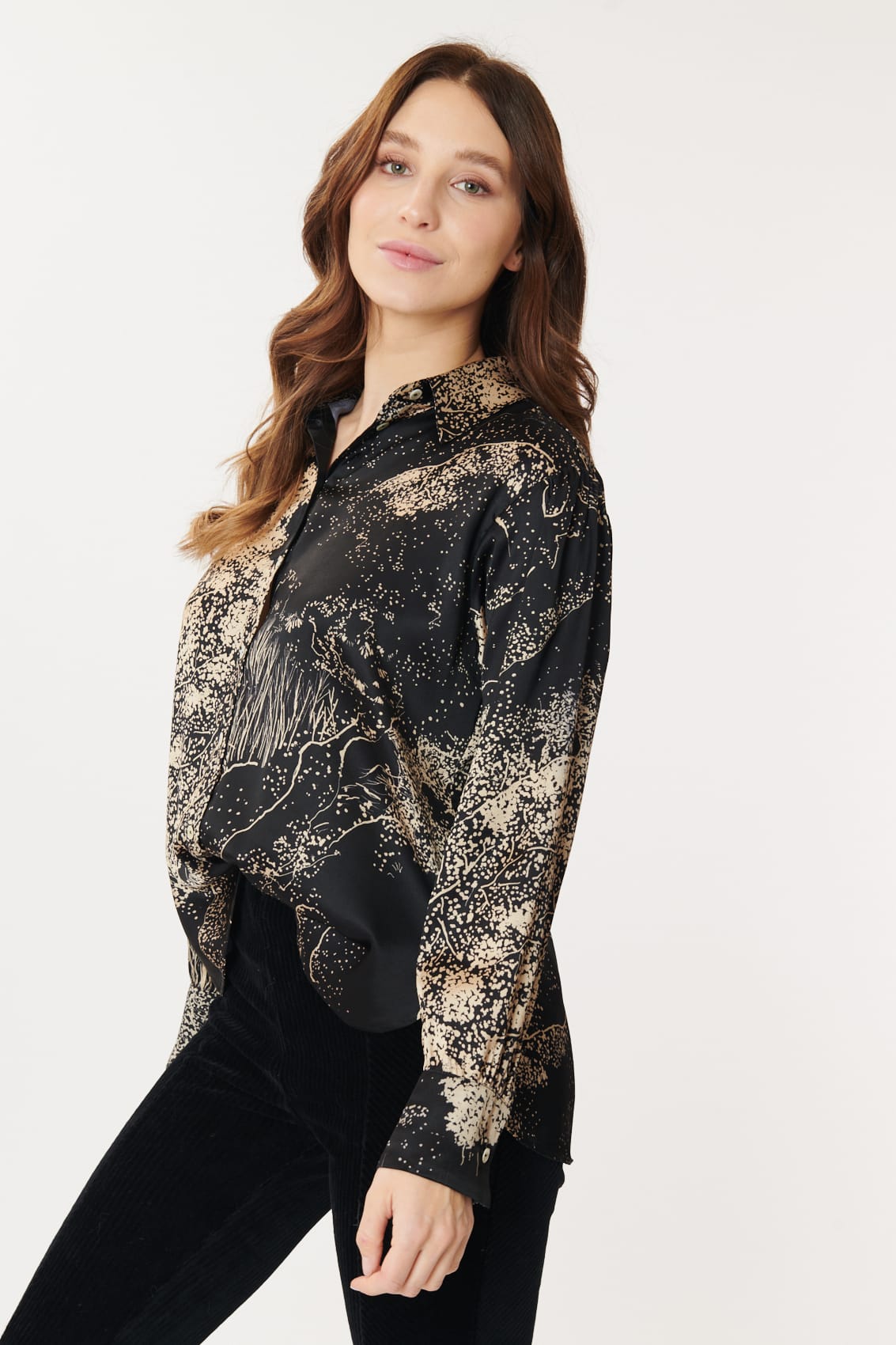 Derhy Midnight Print Blouse