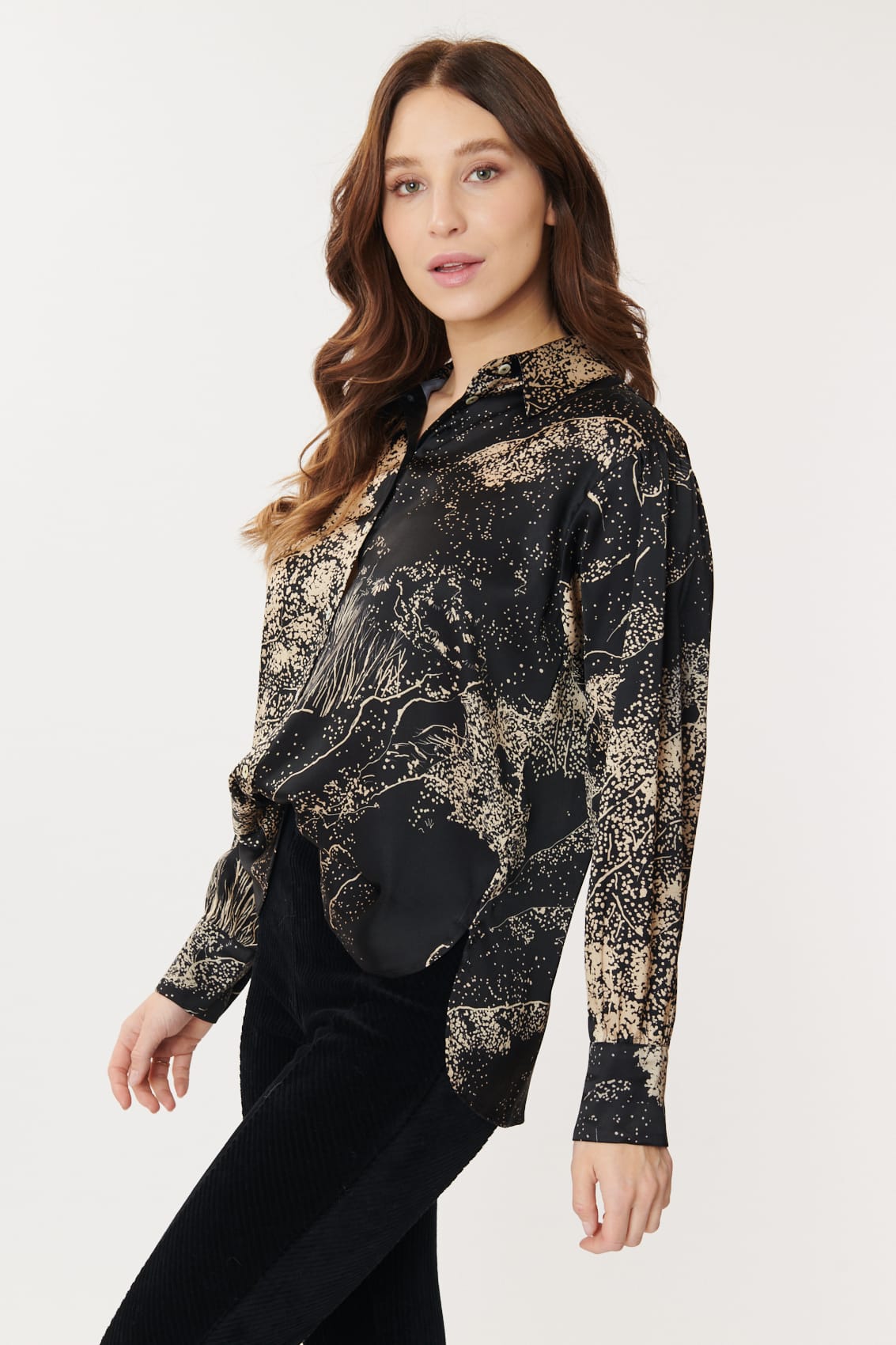 Derhy Midnight Print Blouse