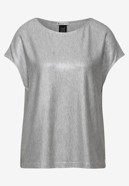 Street One Silver Coated Top