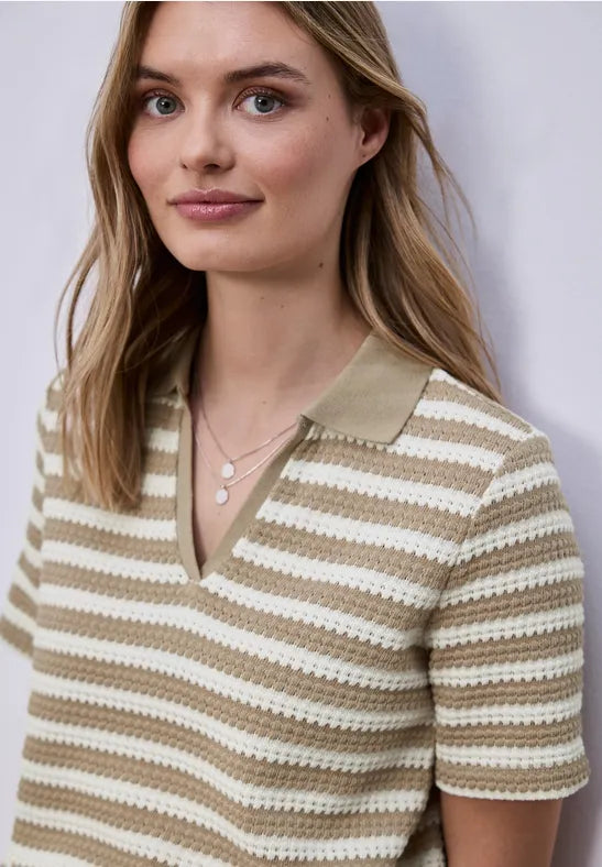 Street One Stripe Knit Top