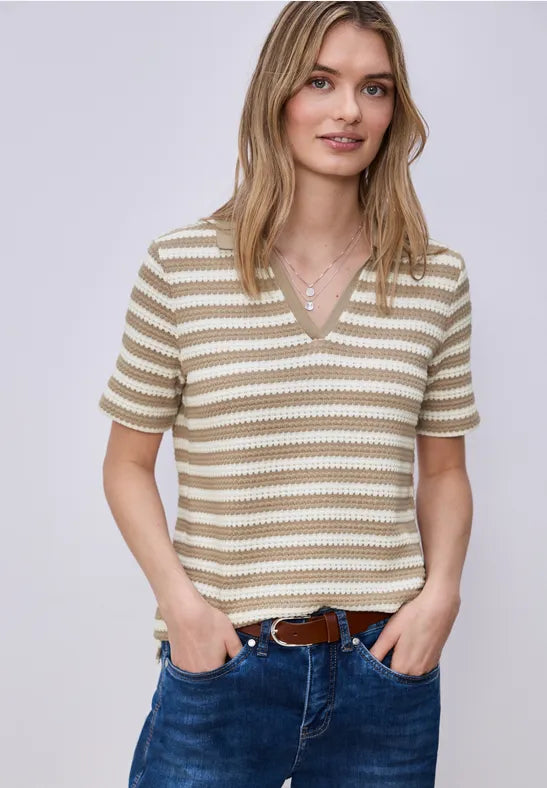 Street One Stripe Knit Top